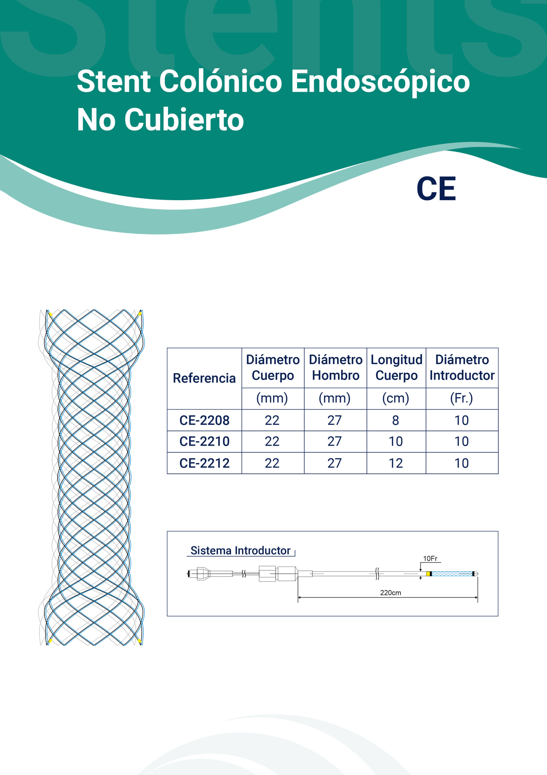 Stent Colónico No Cubierto Stent Colónico No Cubierto